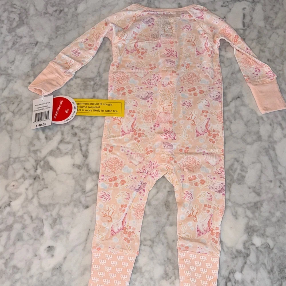 NWT MAGNETIC ME MODAL CORAL FLORAL COVERALL